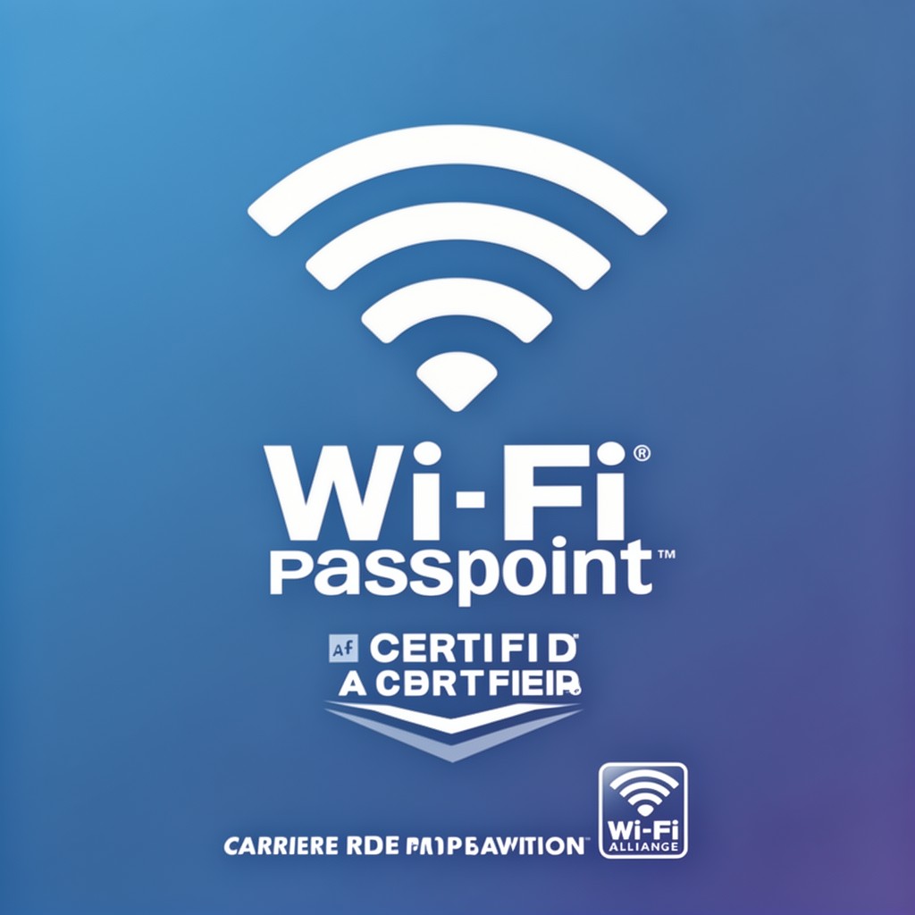 AI-generated illustration of Wi‑Fi CERTIFIED Passpoint