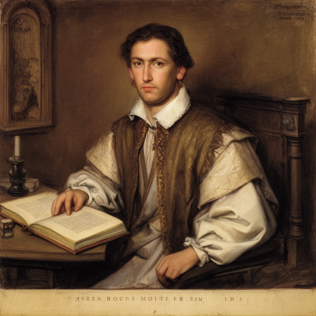AI-generated illustration of Dante Alighieri