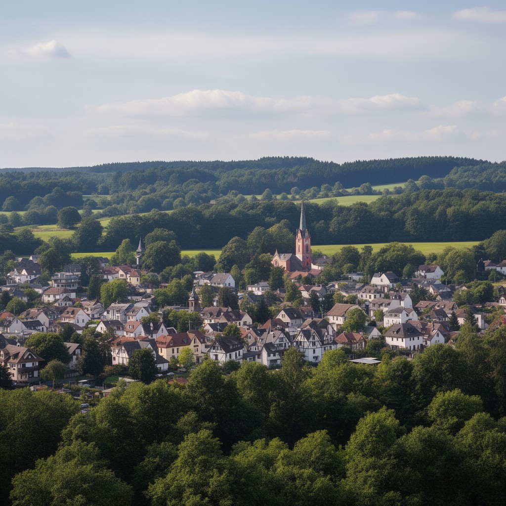 AI-generated illustration of Erzhausen