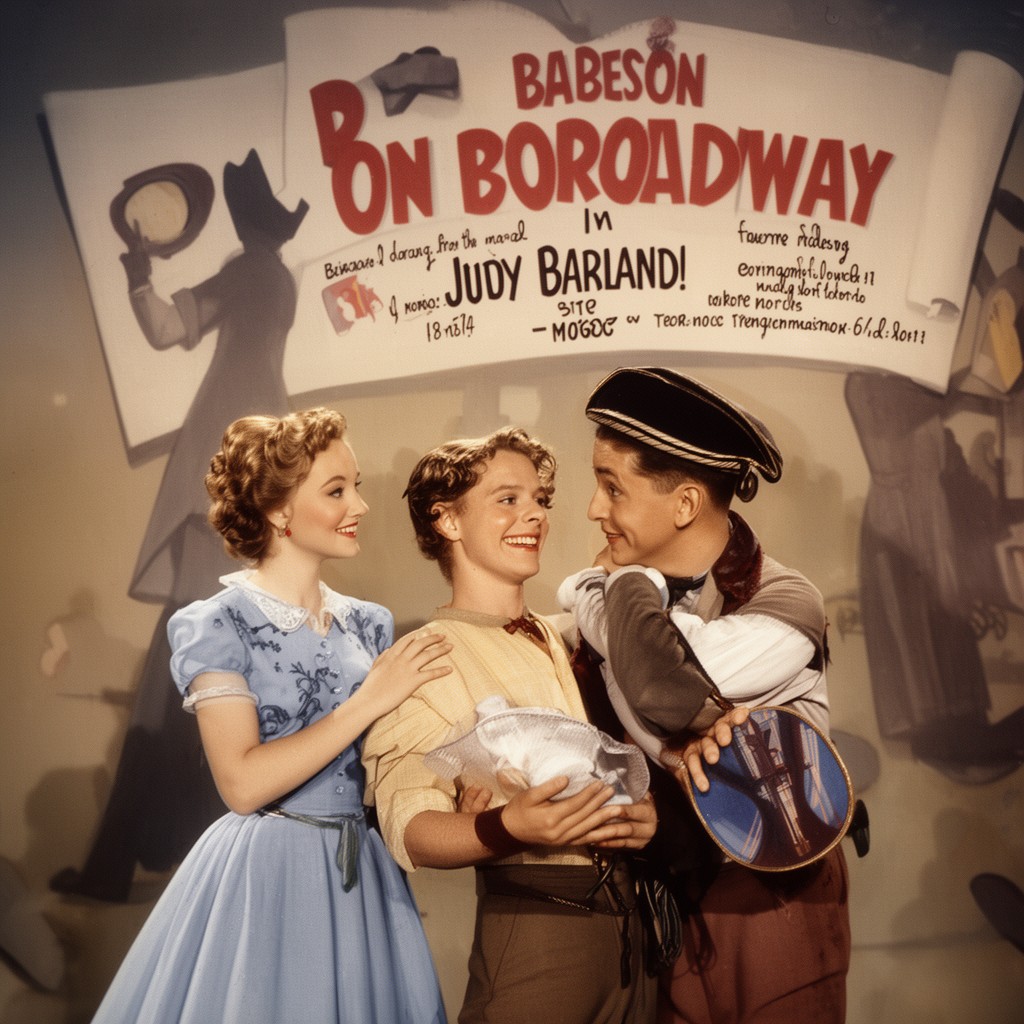 AI-generated illustration of Babes on Broadway