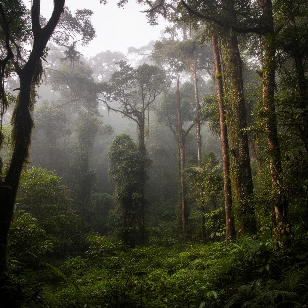AI-generated illustration of Gunung Leuser National Park