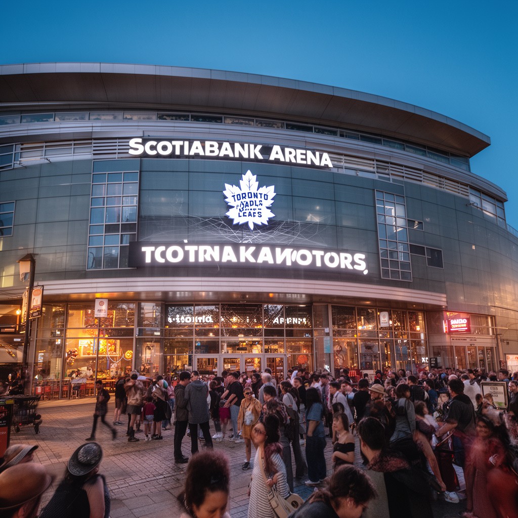 AI-generated illustration of Scotiabank Arena
