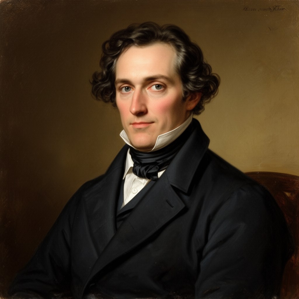 AI-generated illustration of Nikolai Gogol