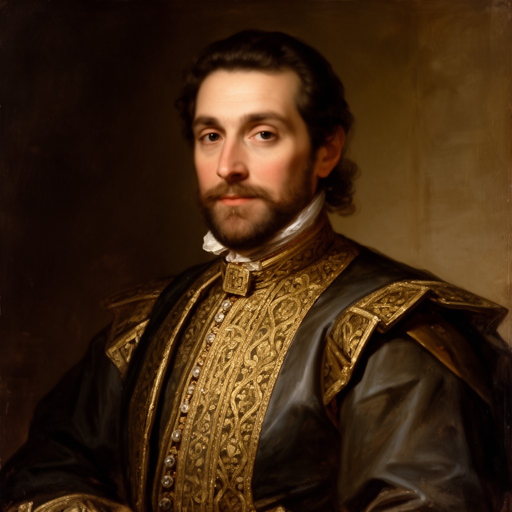 AI-generated illustration of Thomas Wentworth, Earl of Strafford