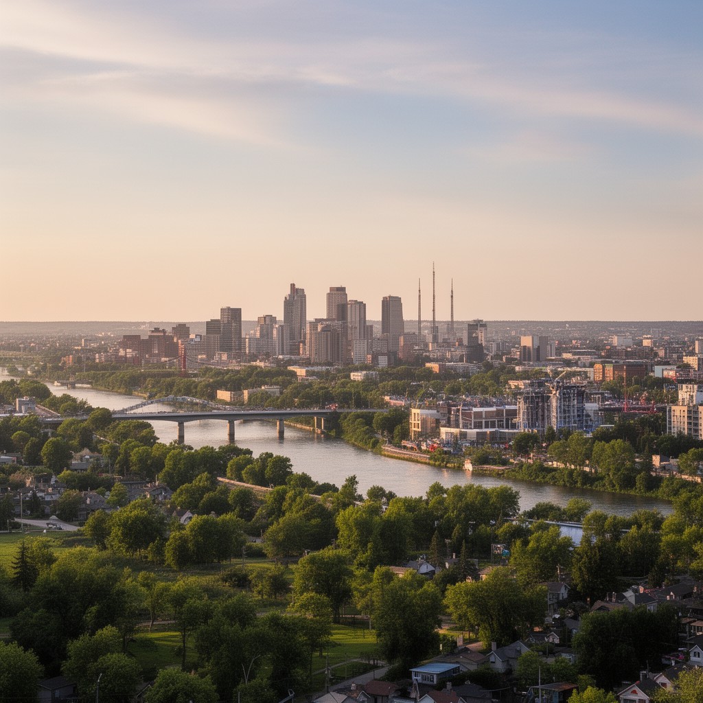 AI-generated illustration of Edmonton