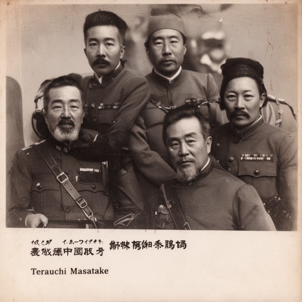 AI-generated illustration of Terauchi Masatake
