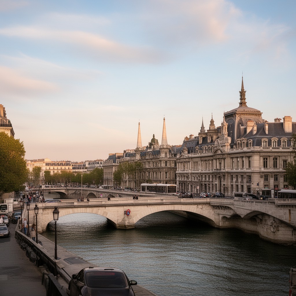 AI-generated illustration of Quai d'Orsay