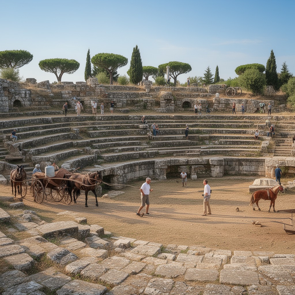 AI-generated illustration of Hippodrome of Olympia