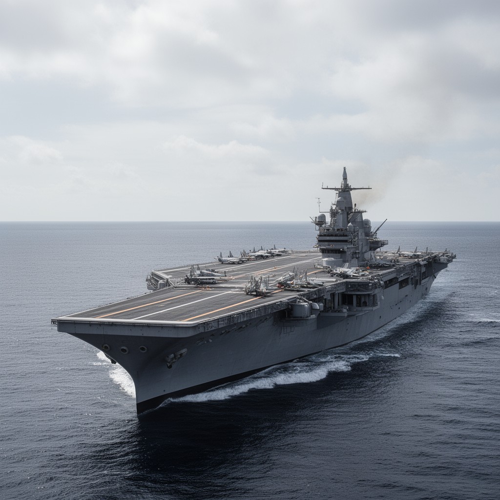 AI-generated illustration of Kaga-class aircraft carrier