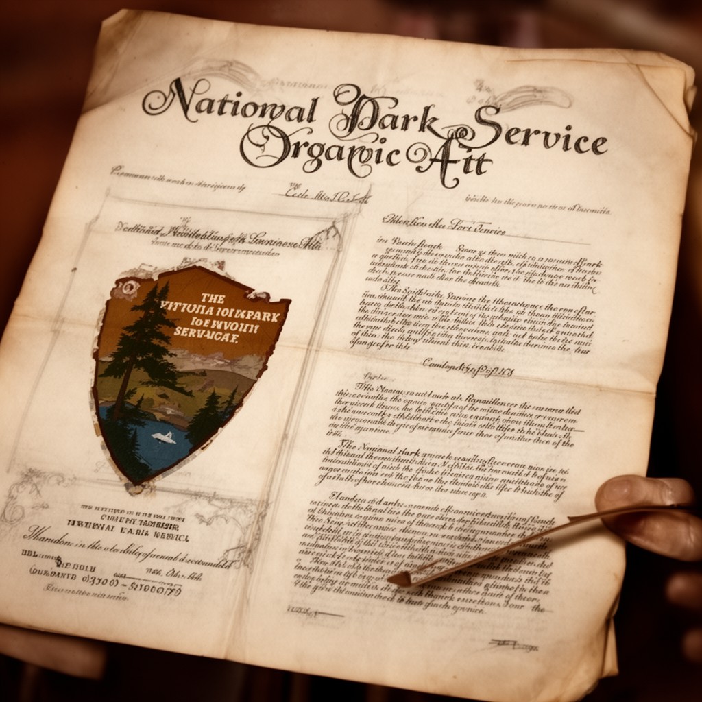 AI-generated illustration of National Park Service Organic Act