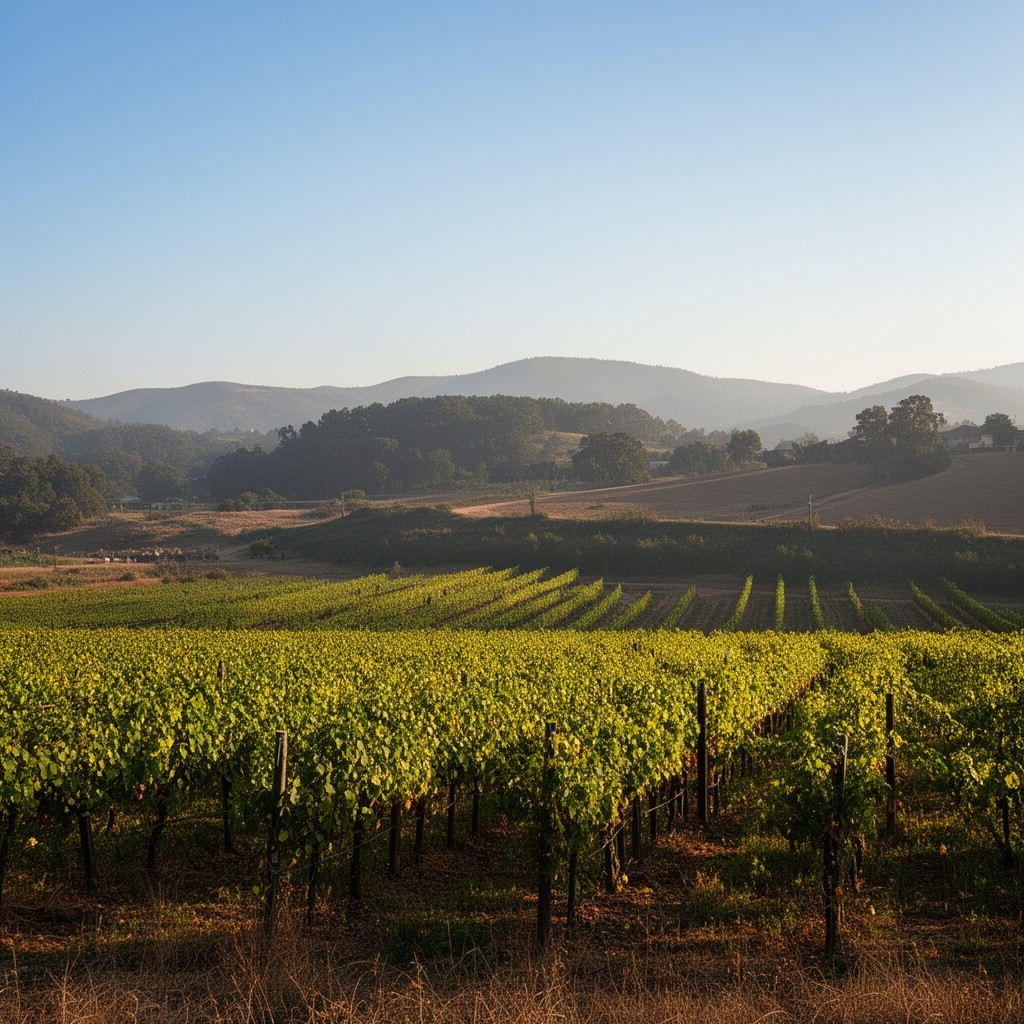 AI-generated illustration of Mendocino AVA