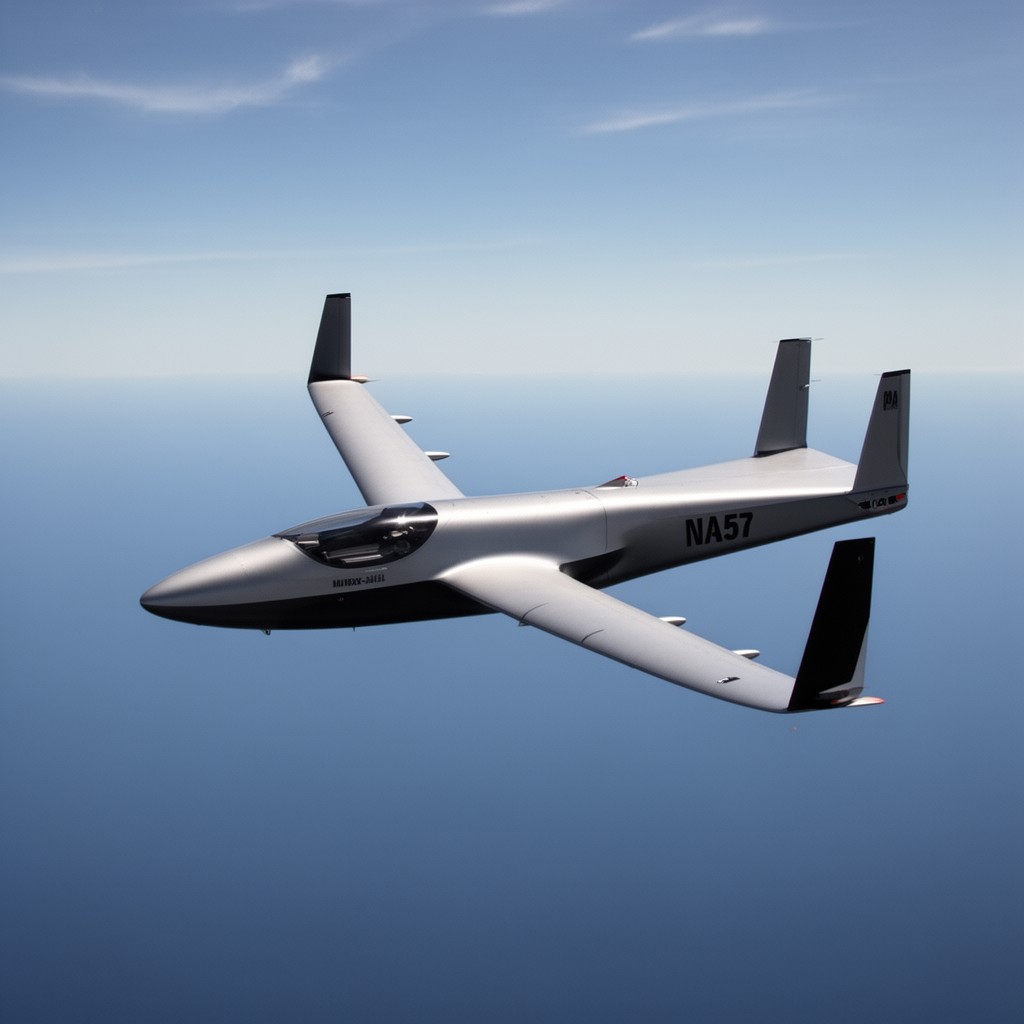 AI-generated illustration of NASA X-57 Maxwell