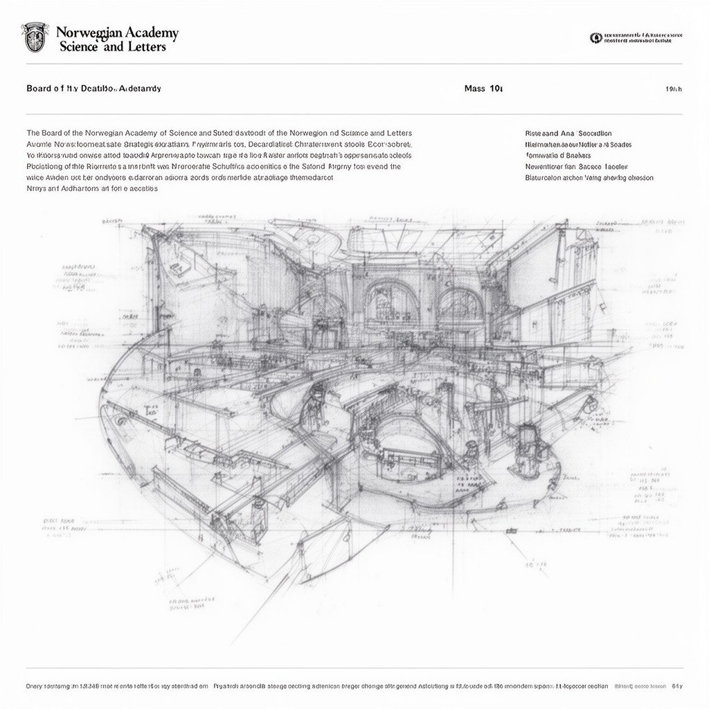 AI-generated illustration of Board of the Norwegian Academy of Science and Letters