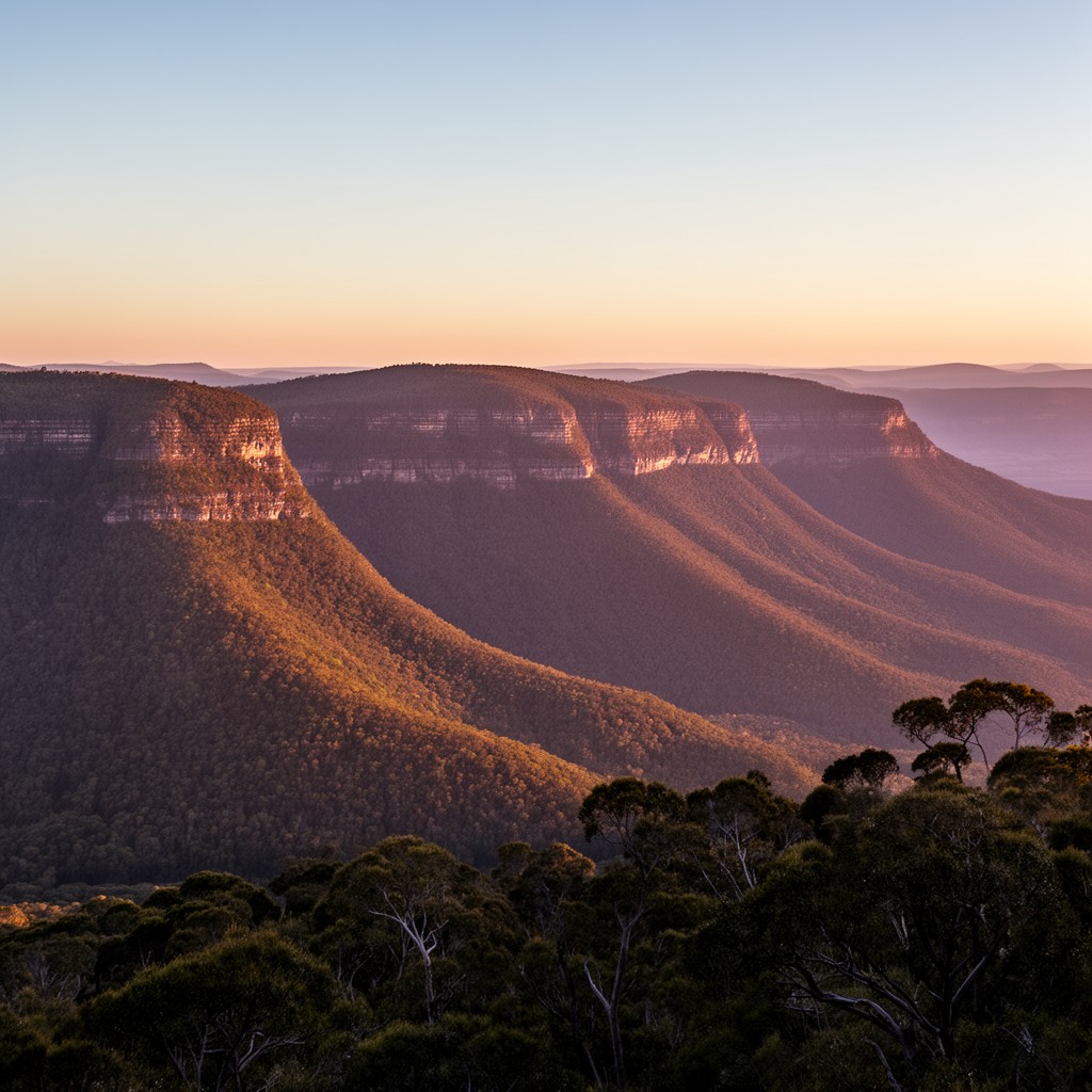 AI-generated illustration of Great Dividing Range (part)