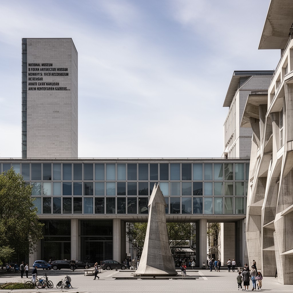 AI-generated illustration of National Museum of Art, Architecture and Design