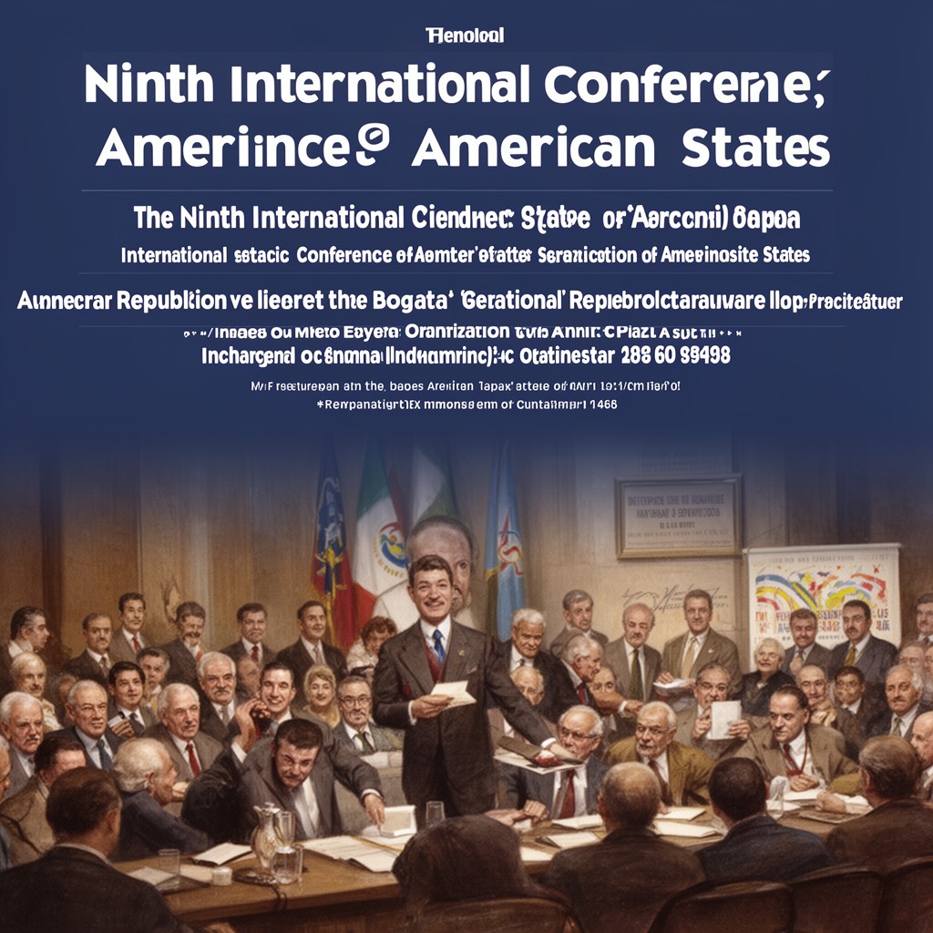 AI-generated illustration of Ninth International Conference of American States