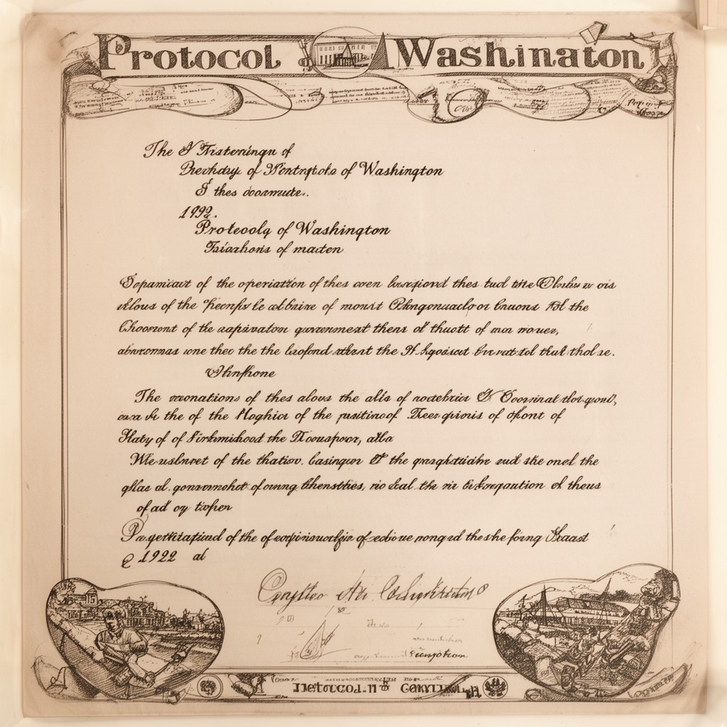 AI-generated illustration of Protocol of Washington