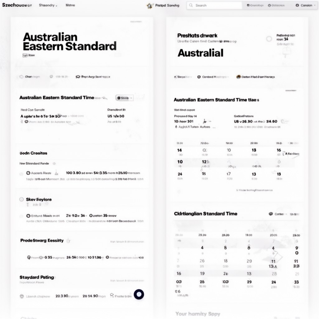 AI-generated illustration of Australian Eastern Standard Time