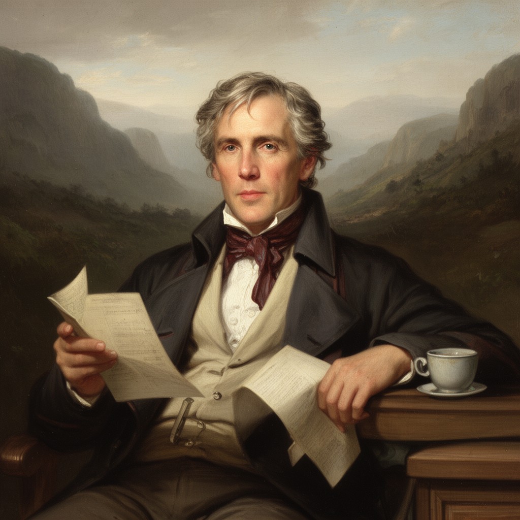 AI-generated illustration of William Wordsworth