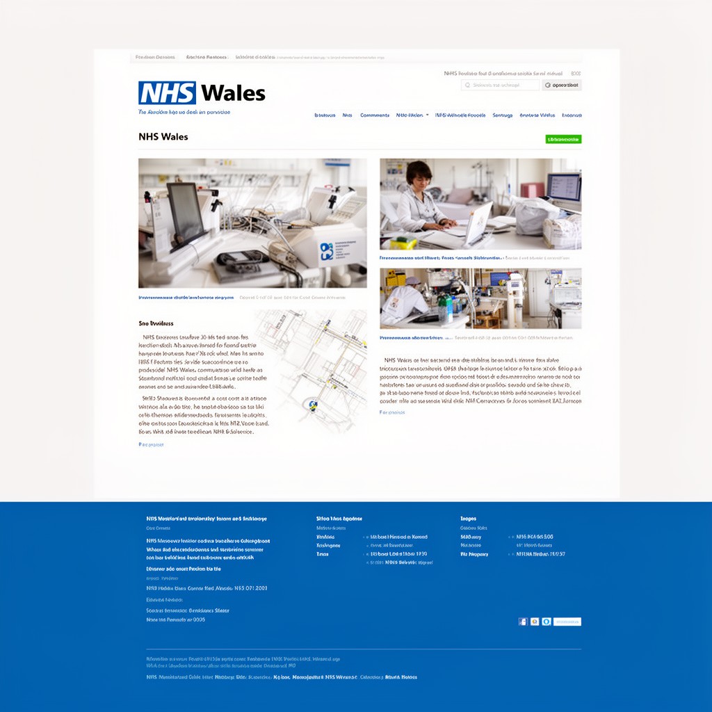AI-generated illustration of NHS Wales