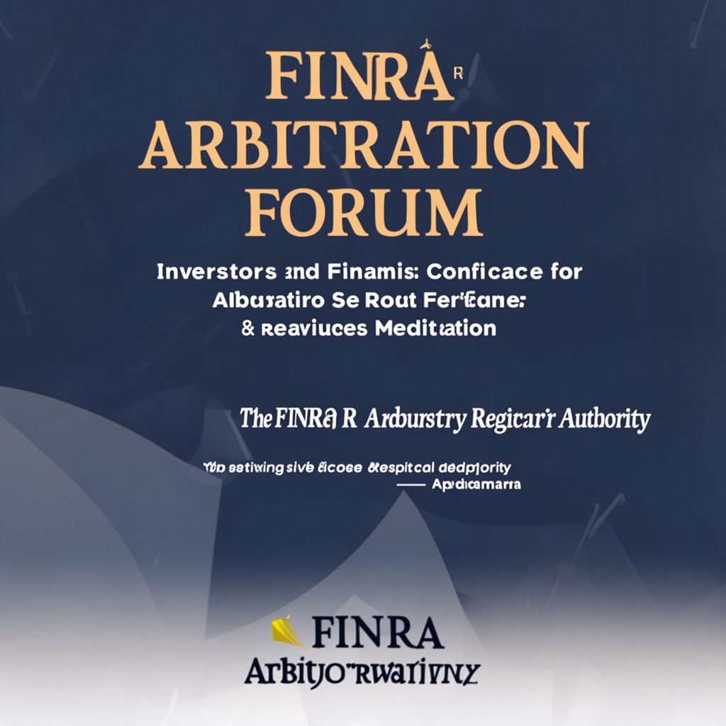 AI-generated illustration of FINRA Arbitration Forum