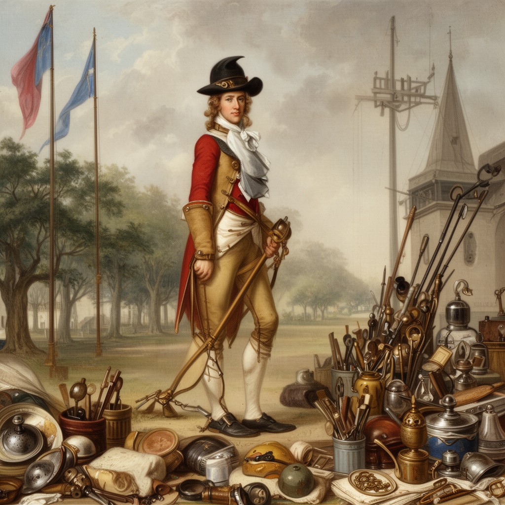 AI-generated illustration of Jean-Baptiste Le Moyne de Bienville