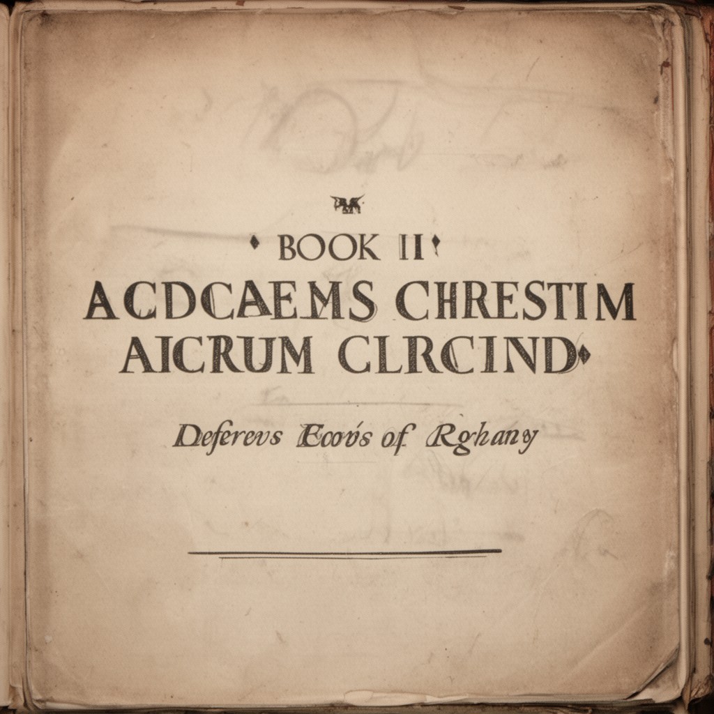 AI-generated illustration of Book II: Ecclesiarum Clypei