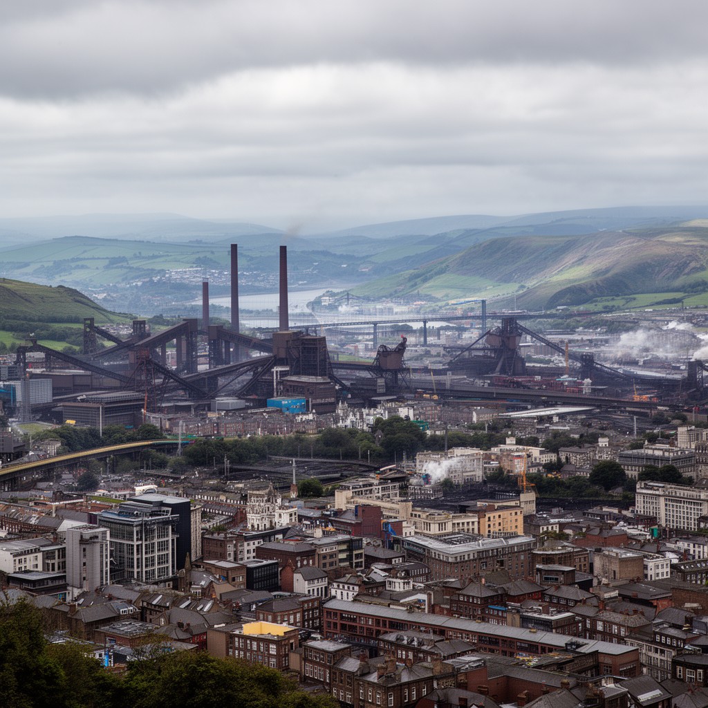 AI-generated illustration of South Wales (region of Wales)