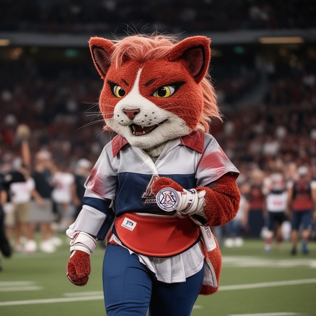 AI-generated illustration of Wilma the Wildcat