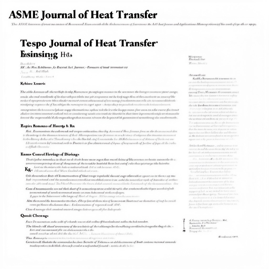 AI-generated illustration of ASME Journal of Heat Transfer