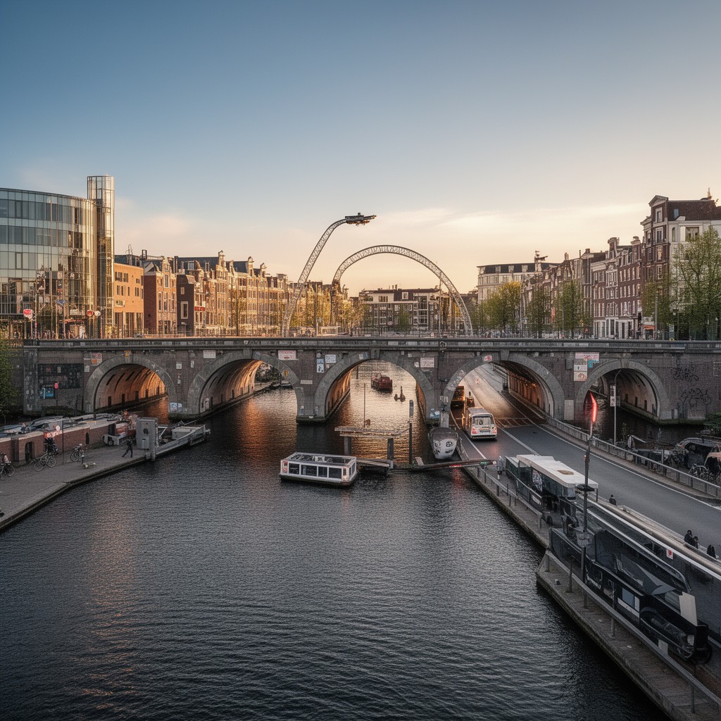 AI-generated illustration of Coen Tunnel (via connected waterways)