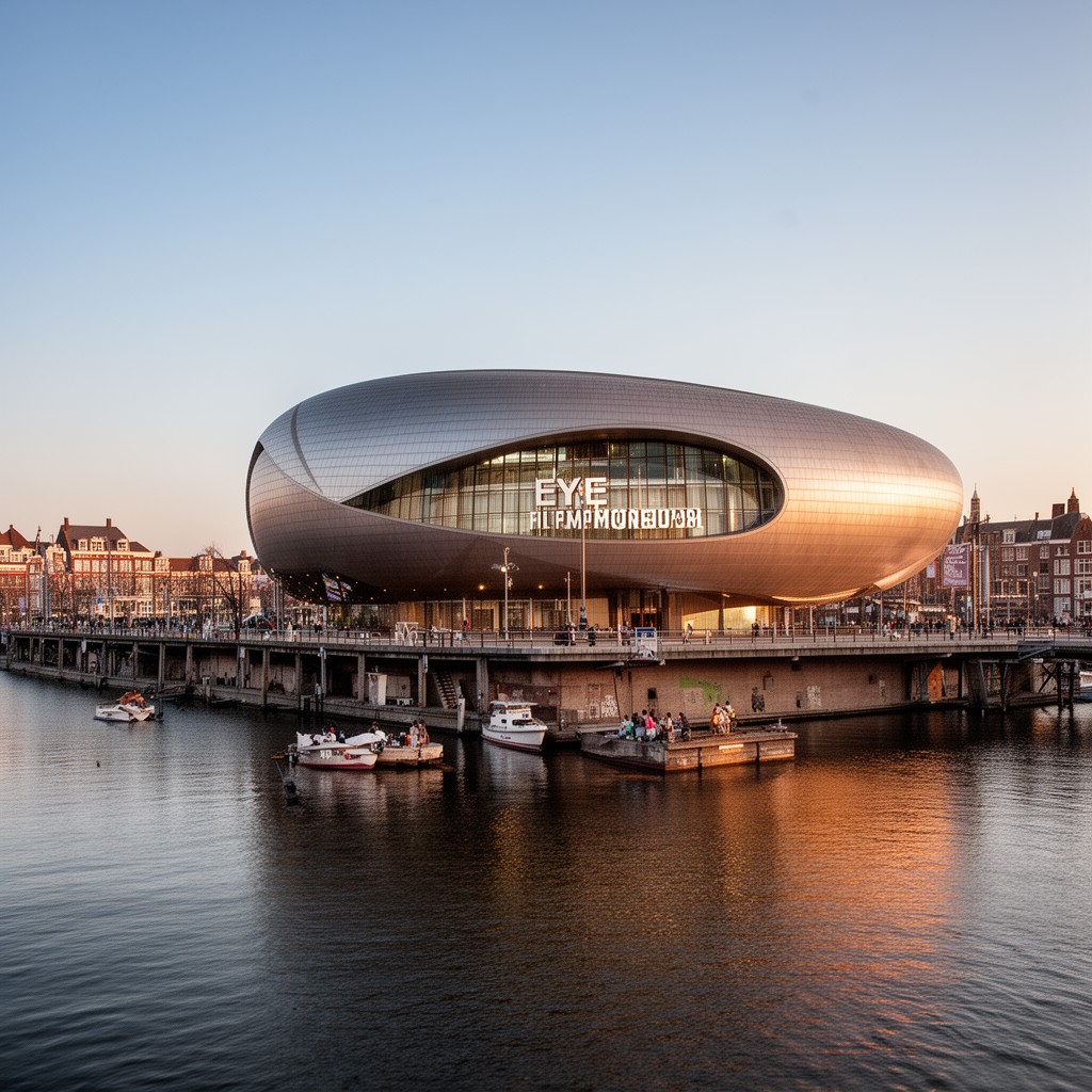 AI-generated illustration of EYE Filmmuseum