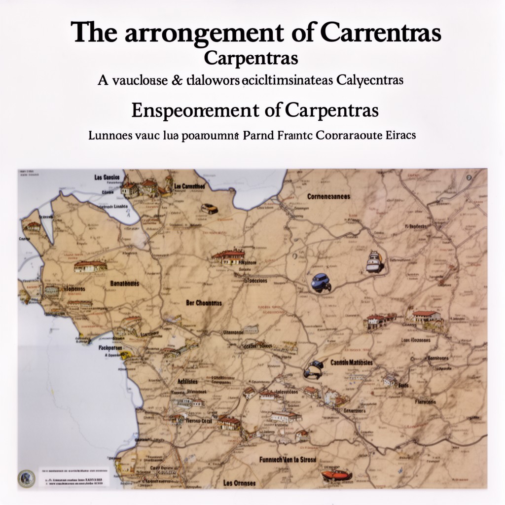 AI-generated illustration of arrondissement of Carpentras