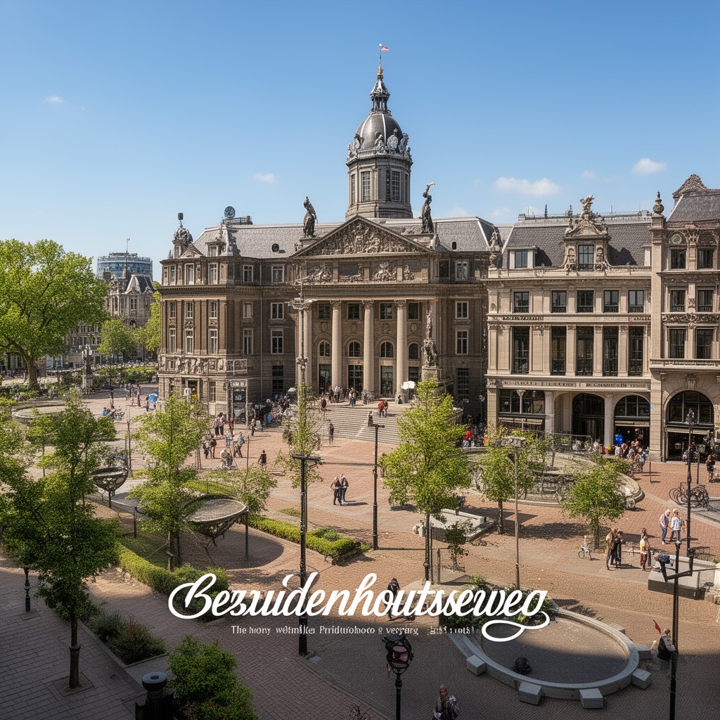 AI-generated illustration of Bezuidenhoutseweg area