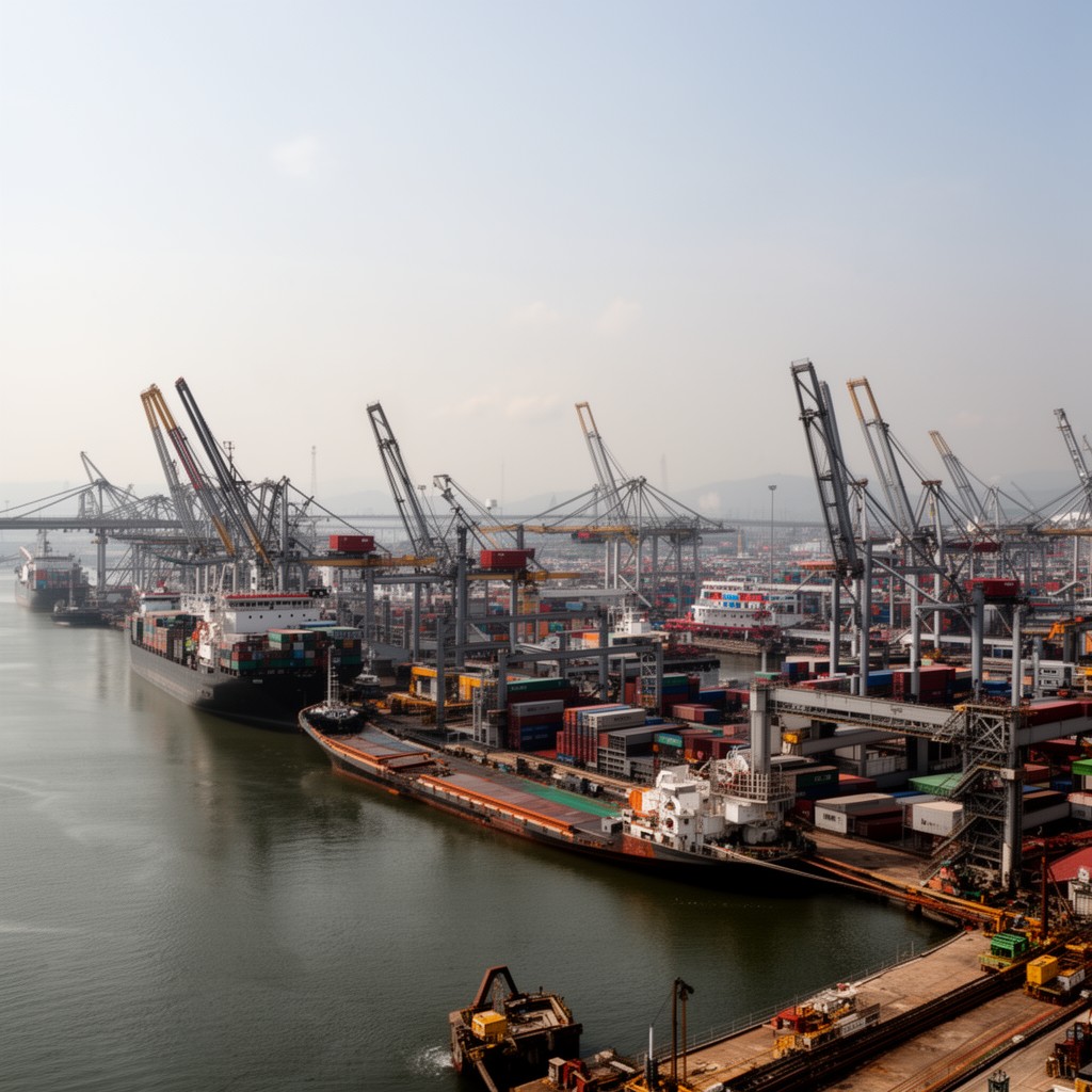 AI-generated illustration of Tanjung Priok