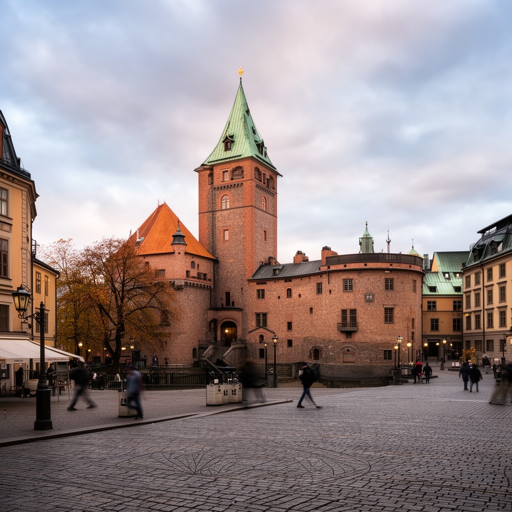 AI-generated illustration of Tre Kronor Castle, Stockholm