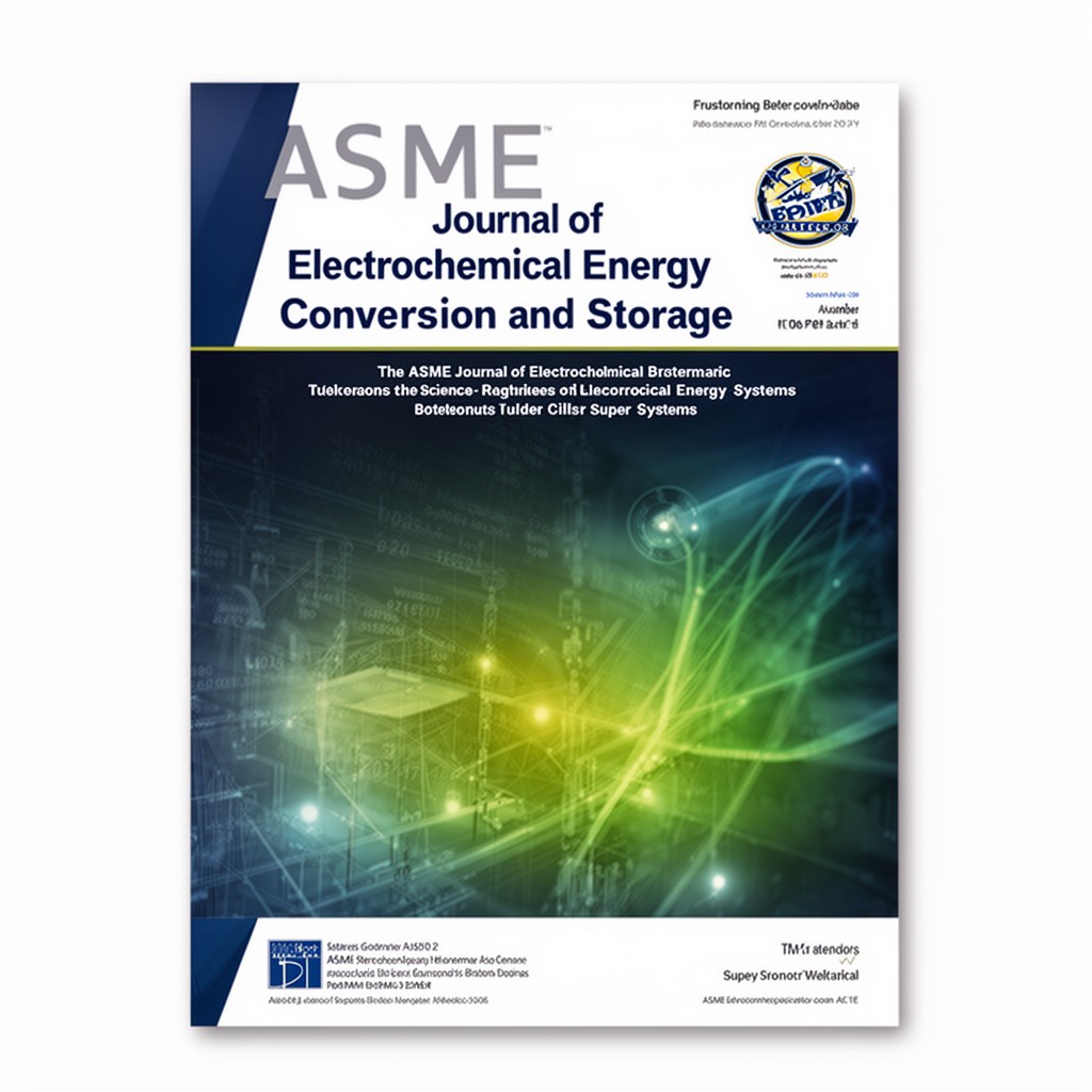 AI-generated illustration of ASME Journal of Electrochemical Energy Conversion and Storage