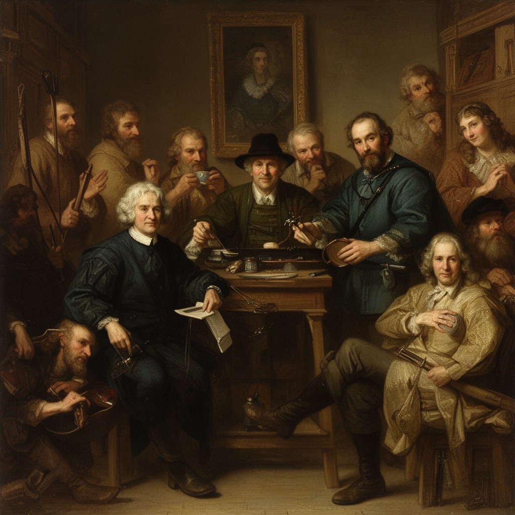 AI-generated illustration of Amsterdam Guild of Surgeons