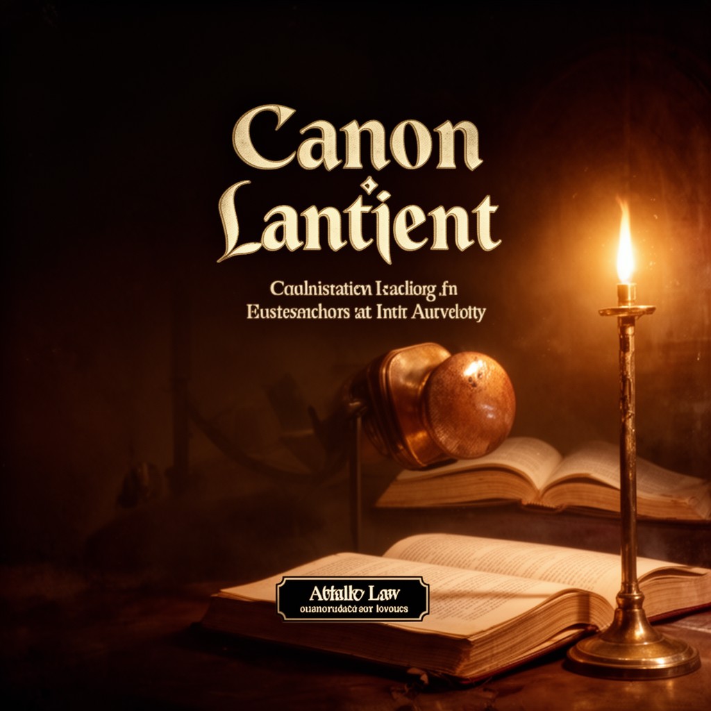 AI-generated illustration of Canon law