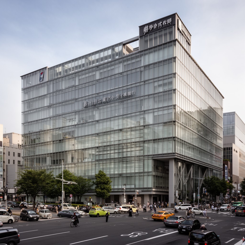 AI-generated illustration of Shibuya City Office