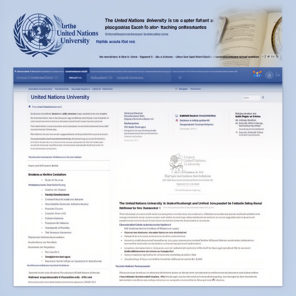 AI-generated illustration of United Nations University