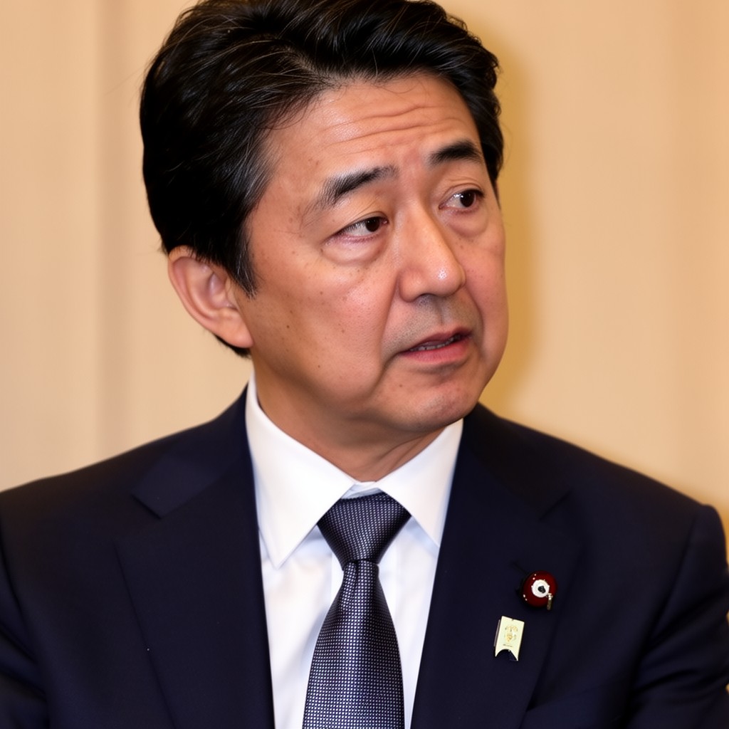 AI-generated illustration of Chief Cabinet Secretary (Shinzo Abe)
