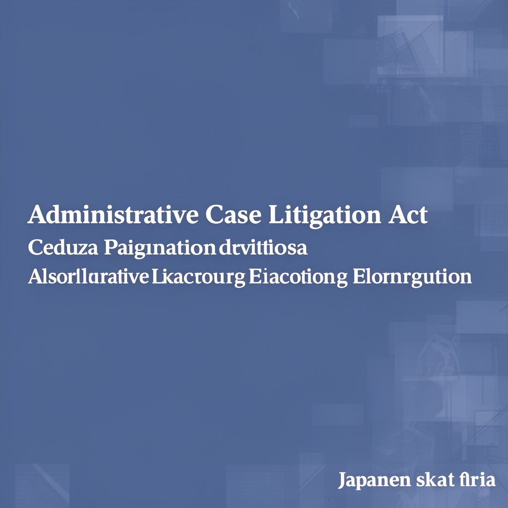 AI-generated illustration of Administrative Case Litigation Act