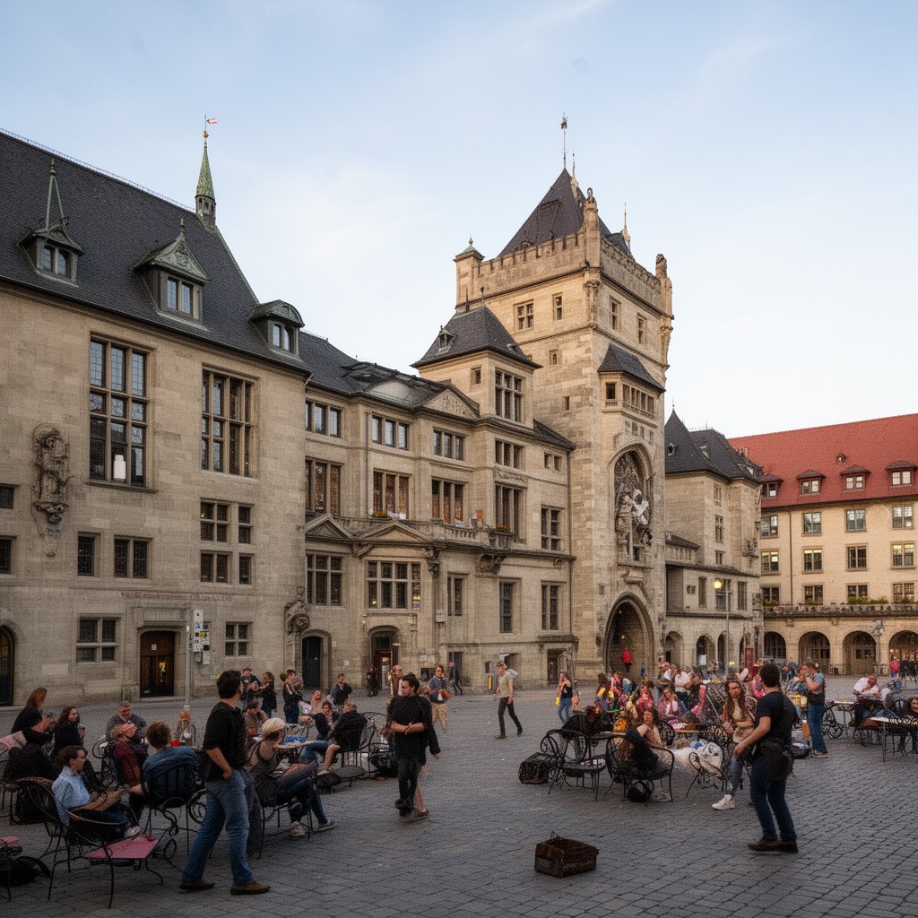 AI-generated illustration of University of Fribourg