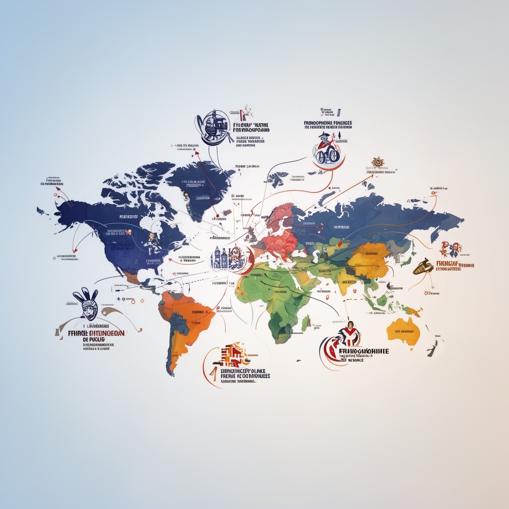 AI-generated illustration of Francophonie