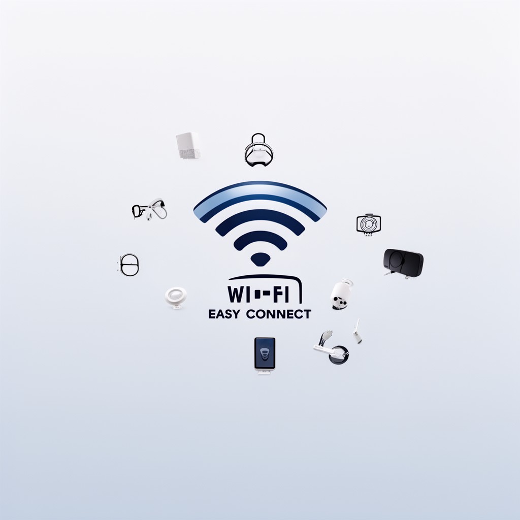 AI-generated illustration of Wi‑Fi CERTIFIED Easy Connect