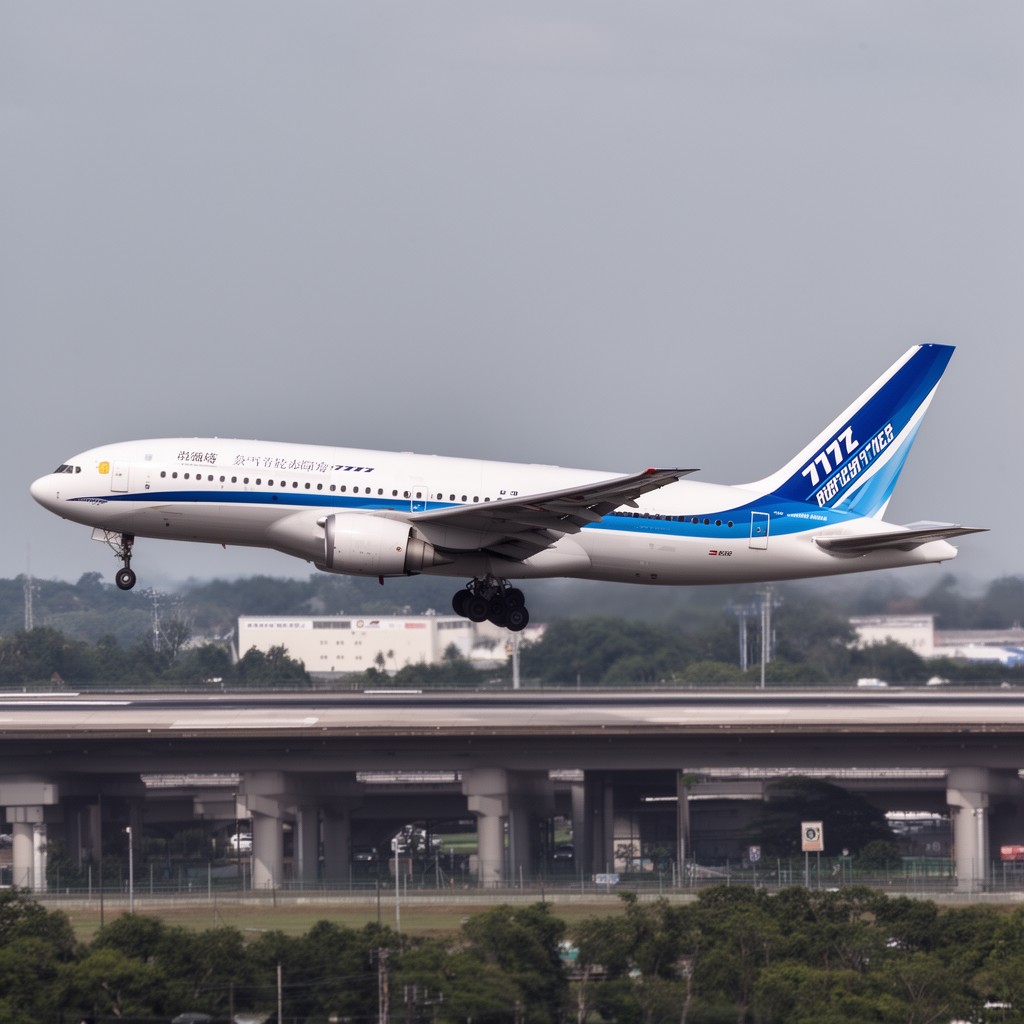 AI-generated illustration of Boeing 777