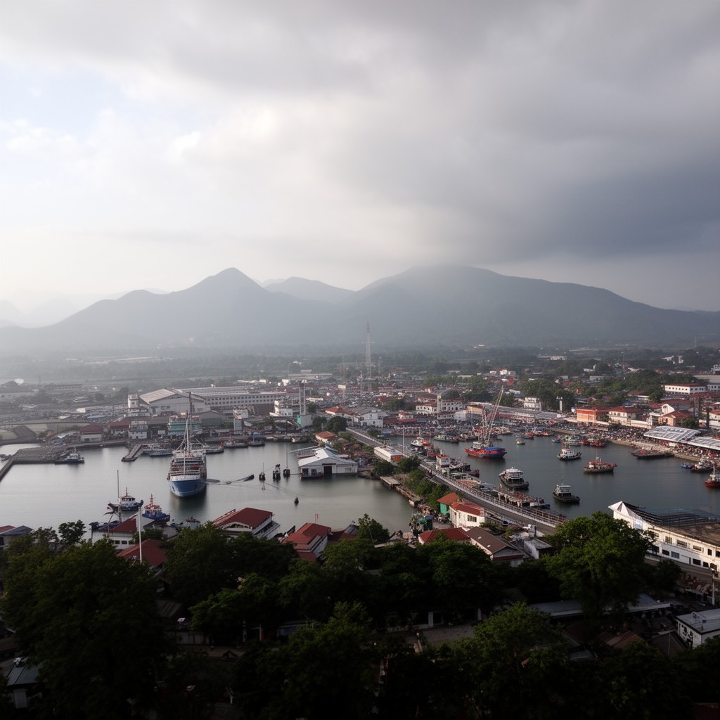 AI-generated illustration of Makassar