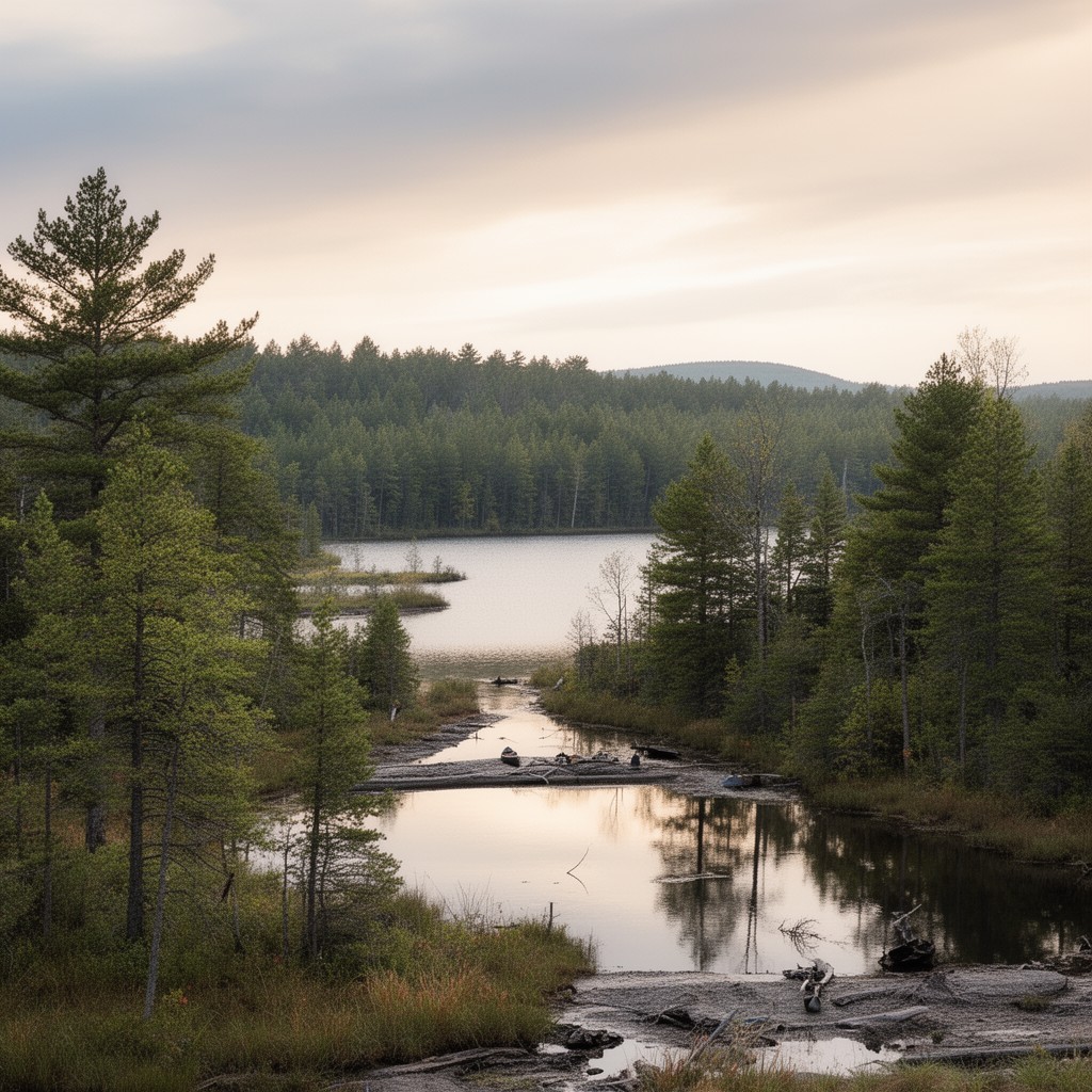 AI-generated illustration of Algonquin Provincial Park