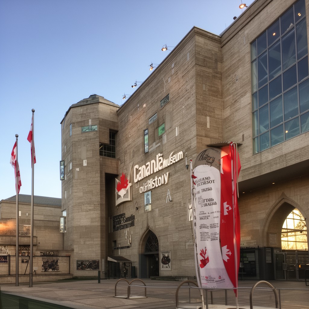 AI-generated illustration of Canadian Museum of History